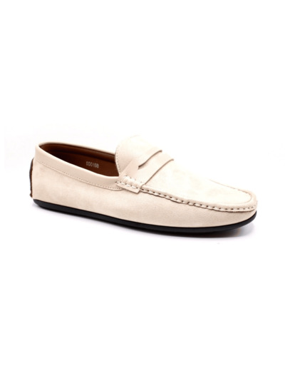 Mocassin homme beige