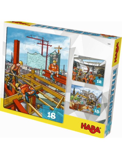 Puzzles évolutifs Le chantier - Haba - 7465