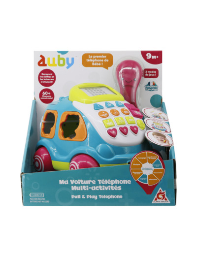 Auby Ma Voiture Téléphone Multi-activités - 9m+