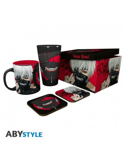 TOKYO GHOUL - Pck Verre XXL + Mug + 2 Coasters "Ken"