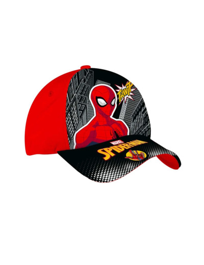 Casquette garcon noir spiderman