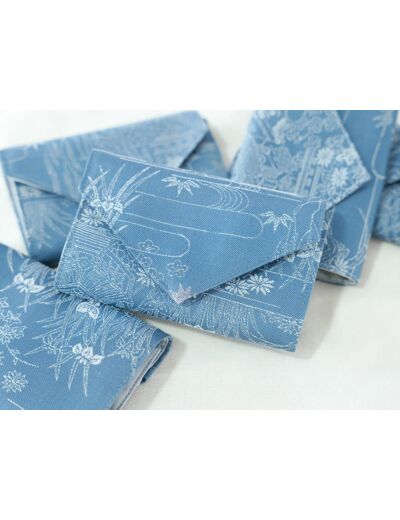 Porte-cartes en tissu de kimono - Wafū