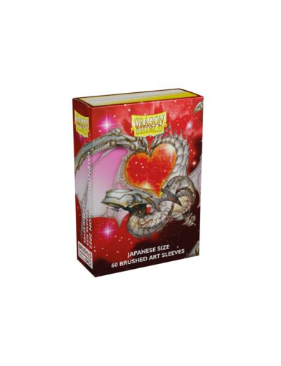 Dragon Shield - 60 Japanese Sleeves - Valentines Dragons 2022