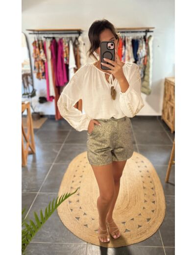 Combo Blouse COCONUT + Short JESS