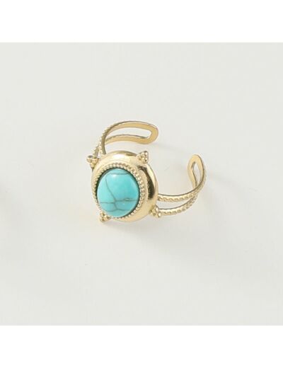 KALE BAGUE PIERRE TURQUOISE