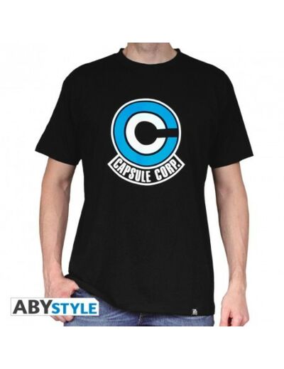 DRAGON BALL - Tshirt "DB/ Capsule Corp" homme MC black