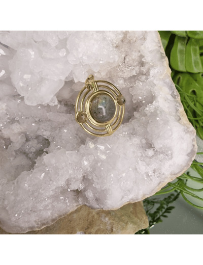 Collection charme Astrale- Pendentif cosmos - Labradorite