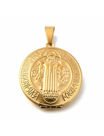 Pendentif médaillon St  Michael  cadre photo ou prière