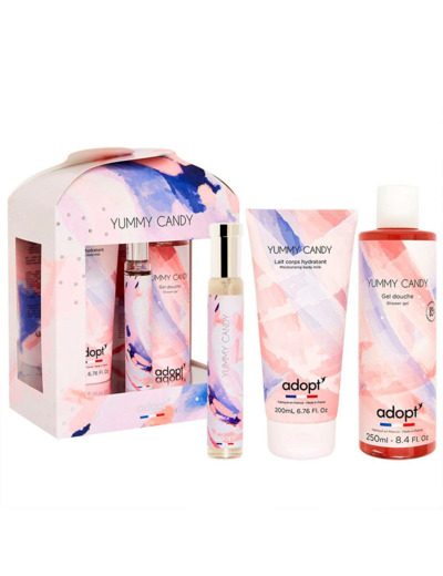 Yummy candy - Coffret chalet 30ml + gel douche 250ml + lait corps 200ml