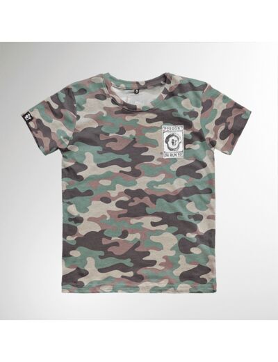 T-Shirt Garçon Aop Camouflage