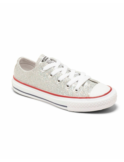 Toile junior fille argent converse