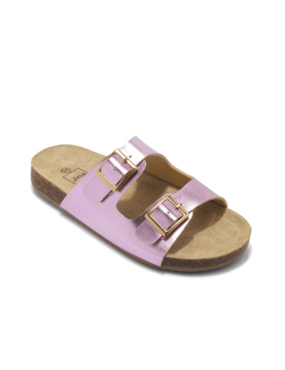 Mule plate junior fille magenta