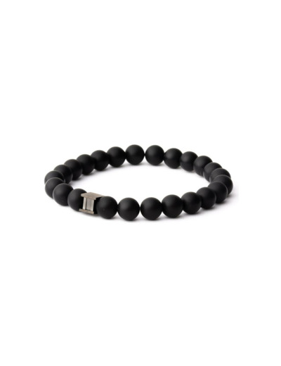 Bracelet Gemini Classics en acier et agate