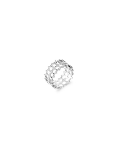 Bague en argent rhodié