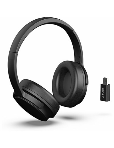 Casque tv sans fil 2.4ghz noir