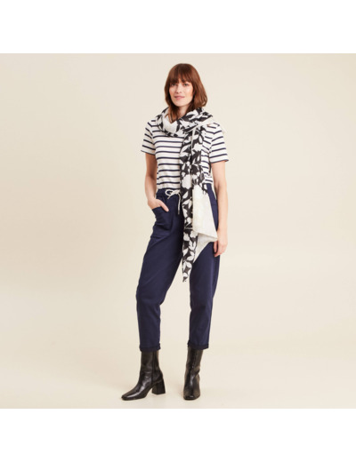 Pantalon coupe droite à coulisse