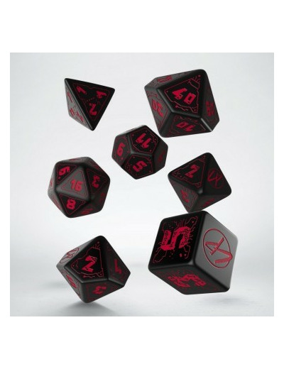 Cyberpunk Red RPG Dice Set - Du sang sur le chrome