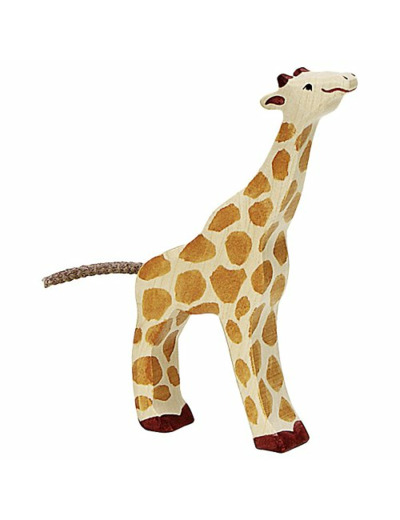 Girafe petite mangeant en bois d'érable - Holztiger - 80157