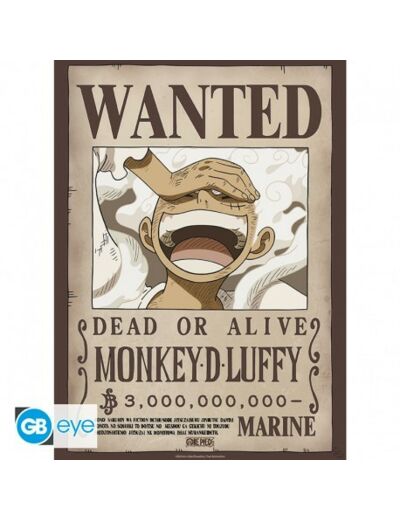 ONE PIECE - Poster Chibi 52x38 - Wanted Luffy Wano