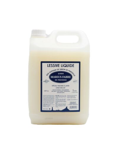 LESSIVE LIQUIDE AUX COPEAUX DE SAVON DE MARSEILLE MARIUS FABRE 5L