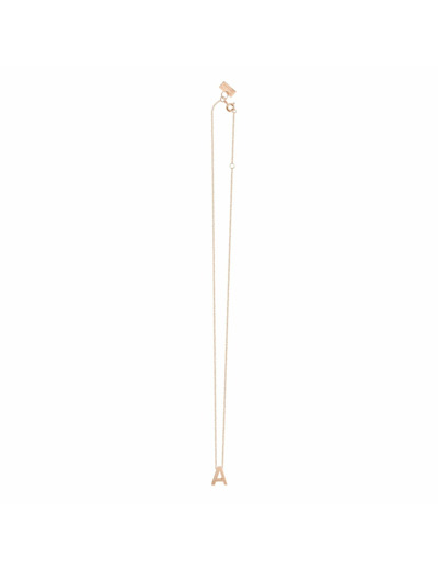 Collier Vanrycke Abécédaire lettre A en or rose