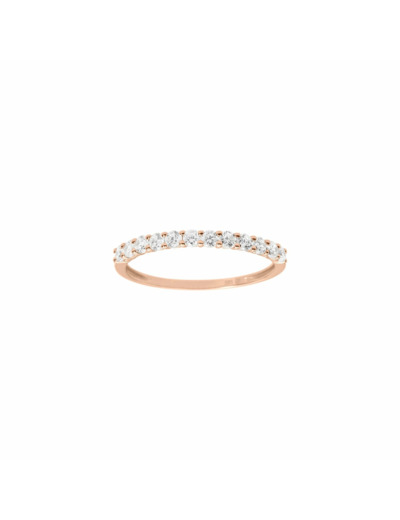 Alliance en or rose et oxydes de zirconium