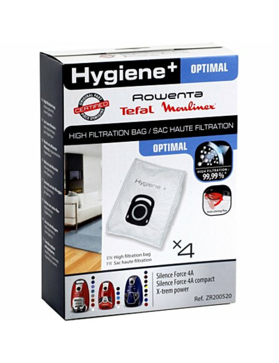 Sac aspirateur rowenta hygiÃ¨ne + x4