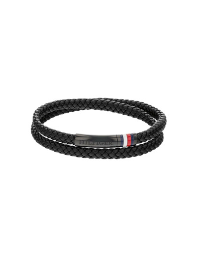 Bracelet Tommy Hilfiger en acier pvd et cuir