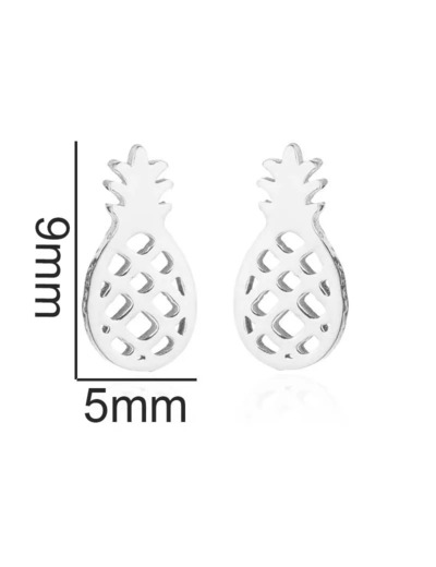 Boucles d'oreilles Ananas 974,île de la Réunion