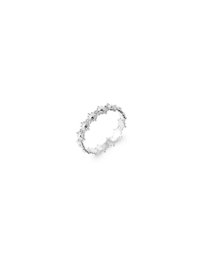 Bague en argent rhodié