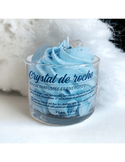 Bougie Crystal de Roche – Linge Frais – neutralité