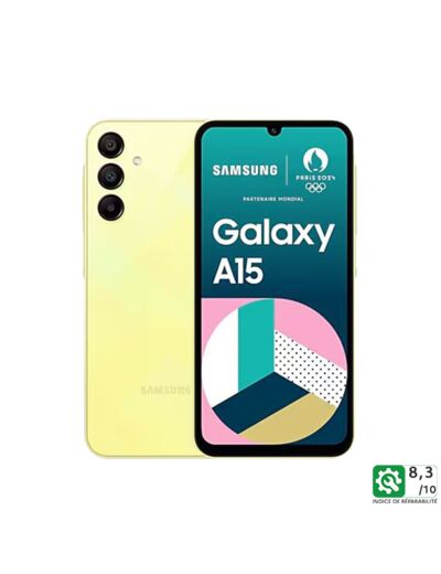 SAMSUNG Galaxy A15 4G Jaune (4Go / 128Go)