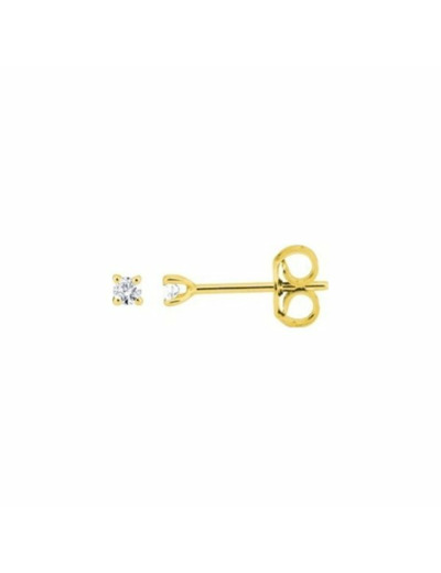 Boucles d'oreilles en or jaune et diamants de 0.08ct