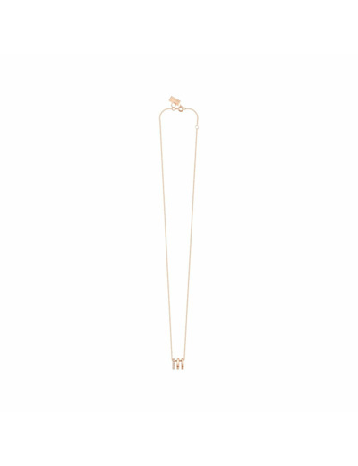Collier Vanrycke Charlie en or rose et pavée de diamants