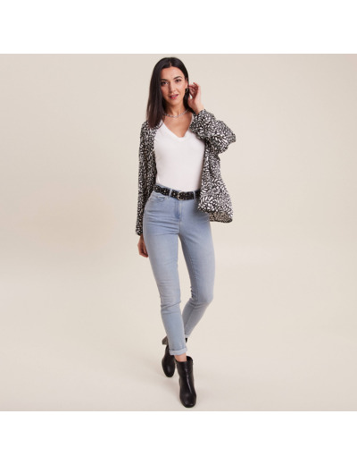 Jeans ajusté taille standard 7/8ème