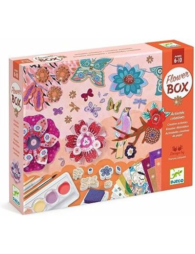 Flowers Box coffret 6 activités créatives - DJ09330 - DJECO