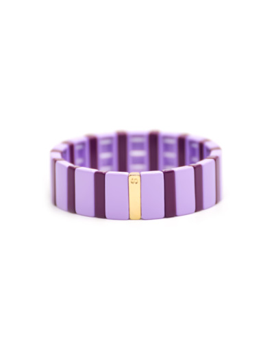 Bracelet Simone à Bordeaux Archi en métal émaillé pourpre