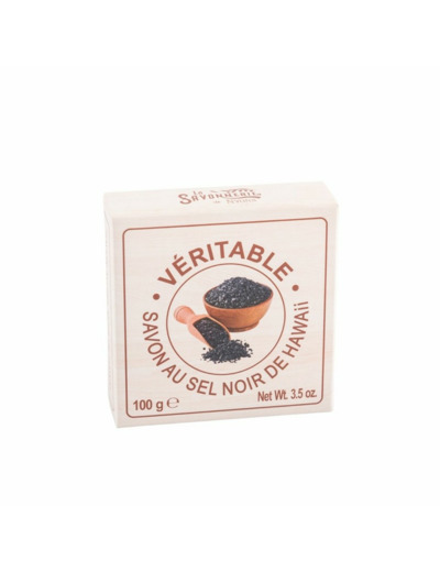 SAVON AU SEL NOIR D'HAWAÏ SAVONNERIE DE NYONS 100G