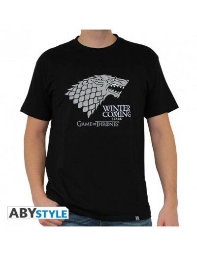 GAME OF THRONES - Tshirt "Winter is coming" homme MC black - New fit