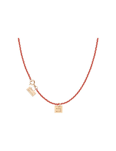 Collier Vanrycke Make a wish en or rose et email