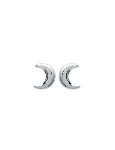 Boucles d'oreilles en argent rhodié