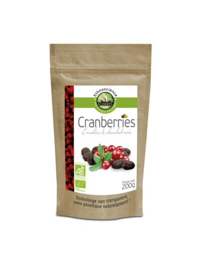 Cranberries au chocolat noir 200g