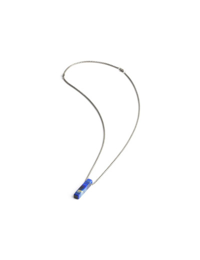 Collier Gemini Classics en acier et œil de tigre