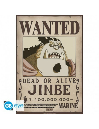 ONE PIECE - Poster Chibi 52x38 - Wanted Jinbe Wano