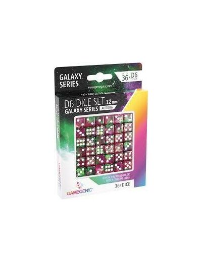 Galaxy Series - Set de 36 Dés de 6 - 12mm