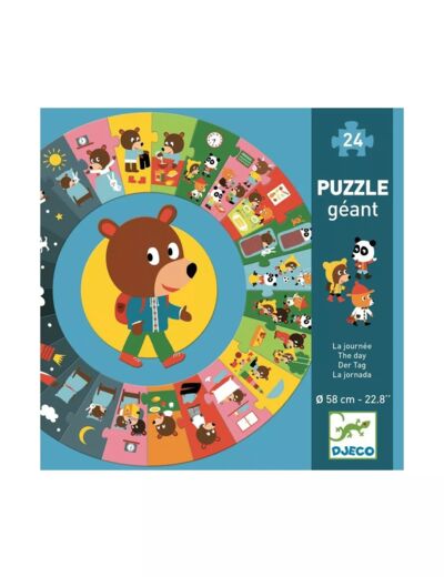 Puzzle Geant La Journée 24 pièces - DJ07015 - Djéco