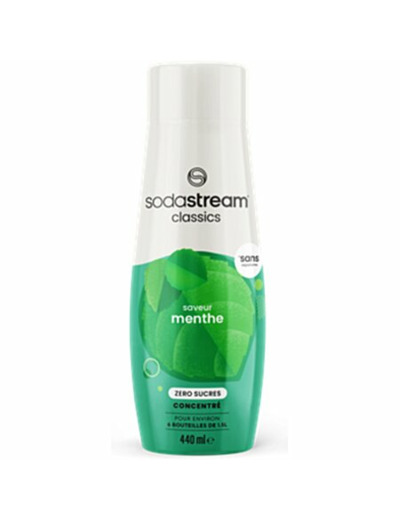 Concentré sodastream saveur menthe sans sucres 440ml