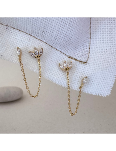 Boucles d'Oreilles pendantes Toi & Moi