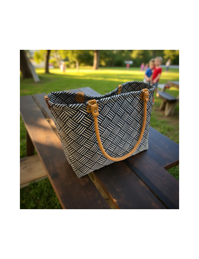 HANDED BY - Sac panier rayure Sainte-Maxime