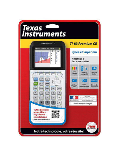 CALCULATRICE GRAPHIQUE TEXAS ISTRUMENT TI-83 PREMIUM